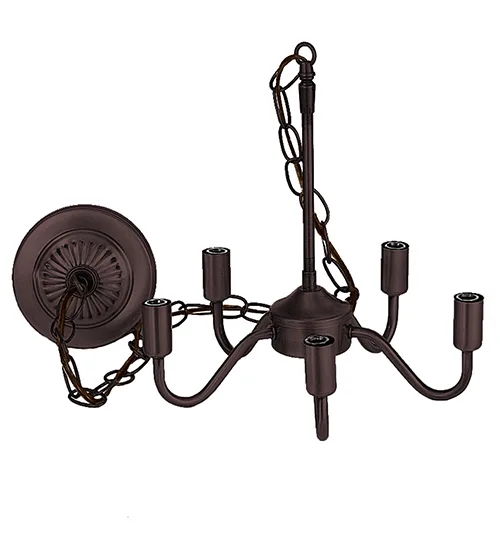 12" Wide Traditional 5 Light Chandelier Hardware