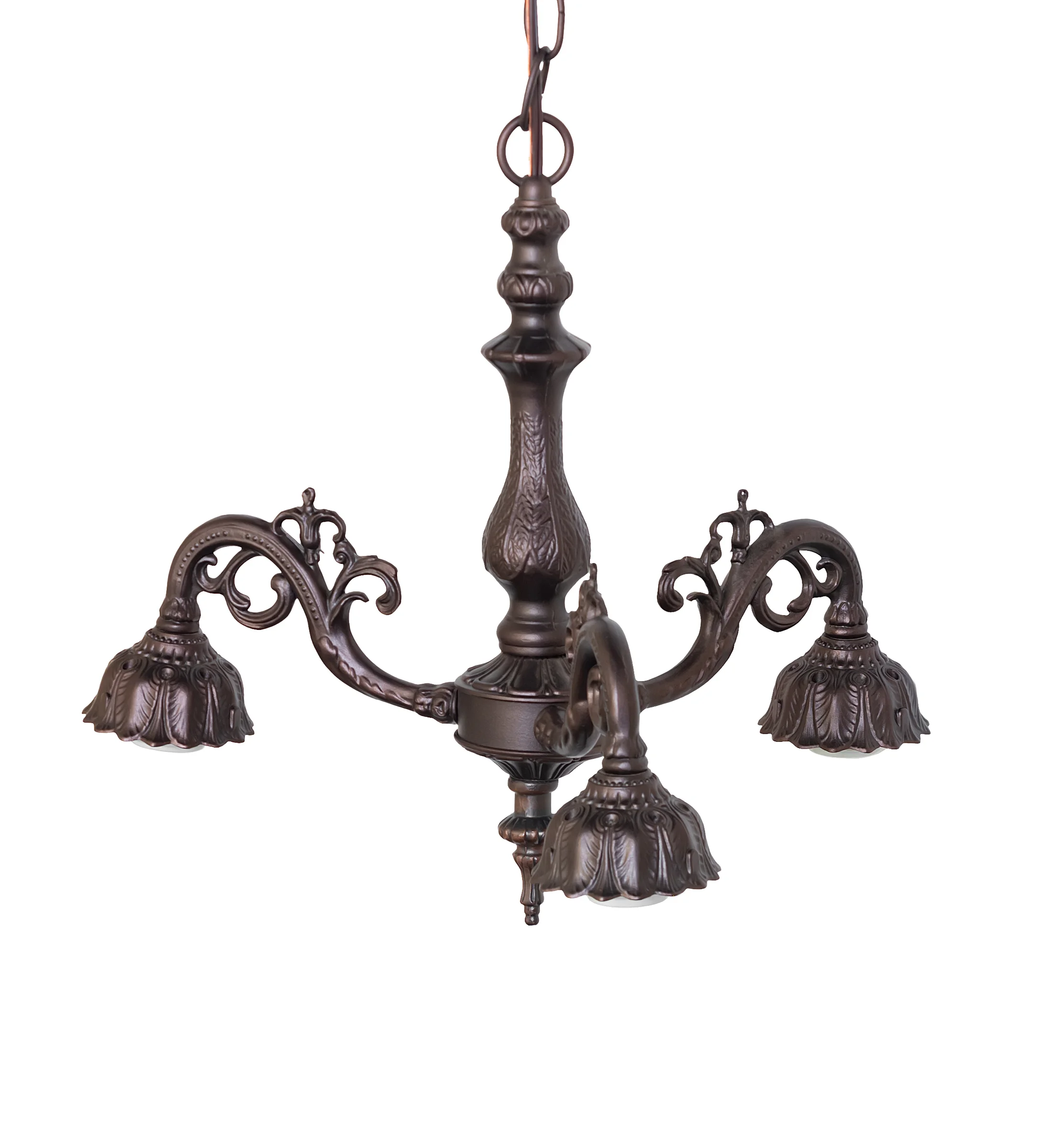 18" Wide Victorian 3 Light Pendant Hardware