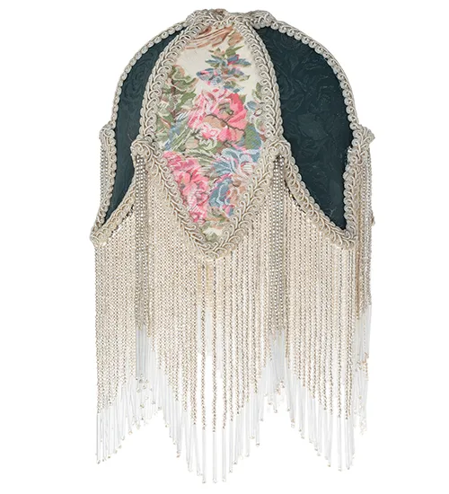 7" Wide Tulip W/Fringe Fabric Shade