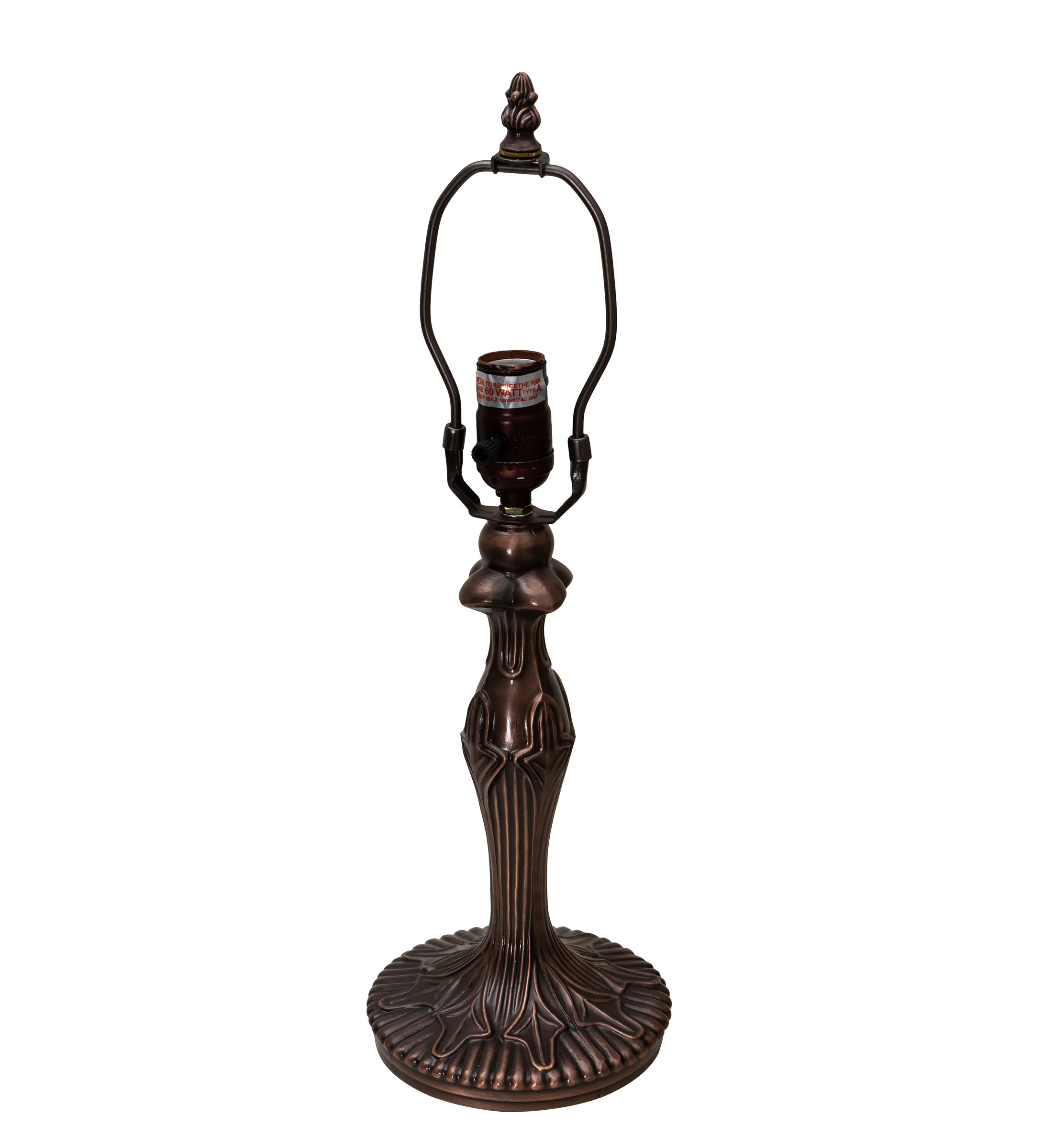 Fleur One Light Base Hardware in Mahogany Bronze