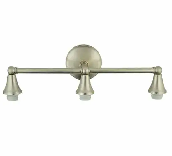23"W CONE CAP 3 LIGHT SCONCE HARDWARE - Image 1