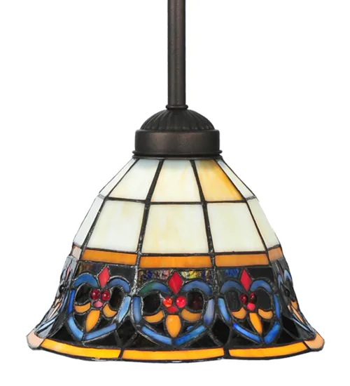 8"W Nouveau Fleur Mini Pendant