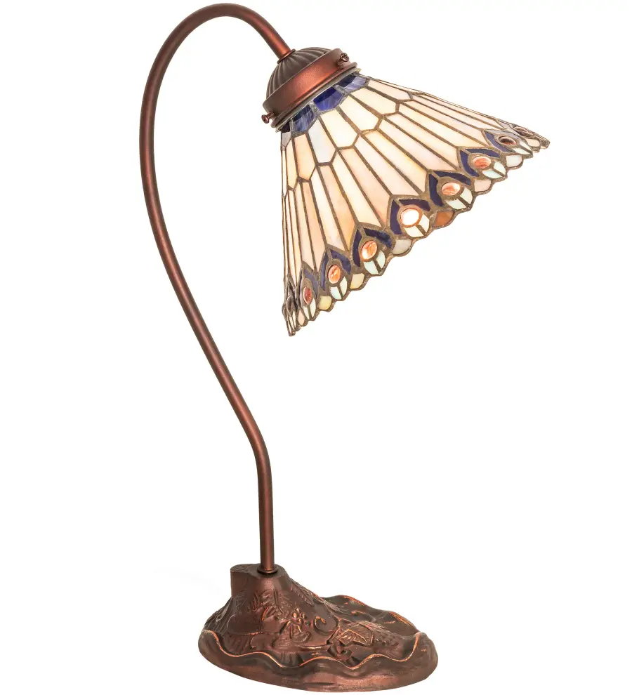 The Tiffany Jeweled Peacock by Meyda Lighting - Image 1