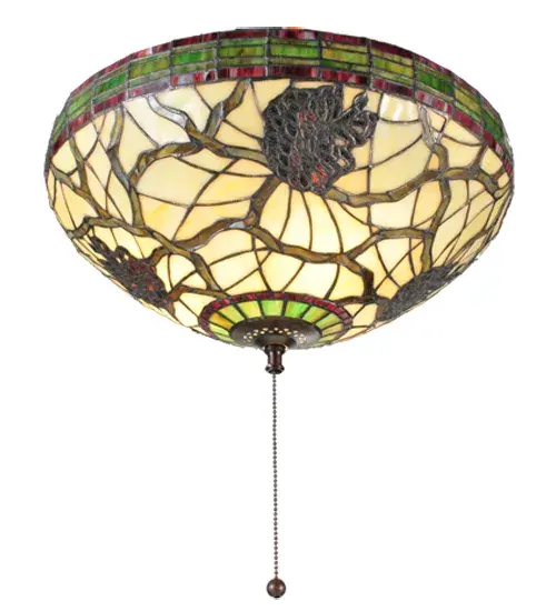 16"W Pinecone Dome Flush Mount - Image 5