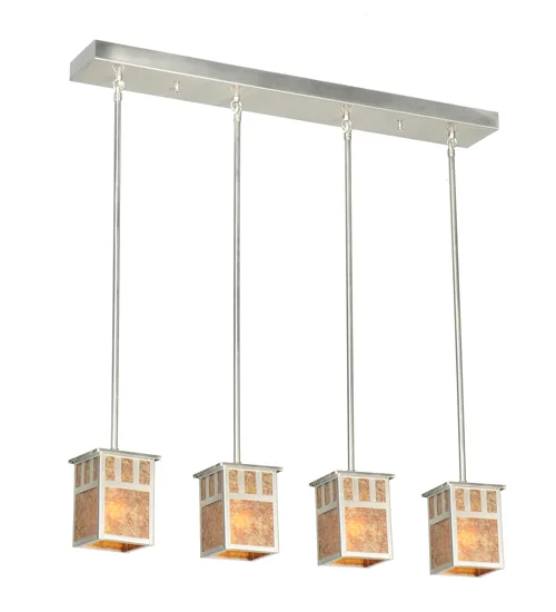 36"L Double Bar Mission 4 LT Island Pendant