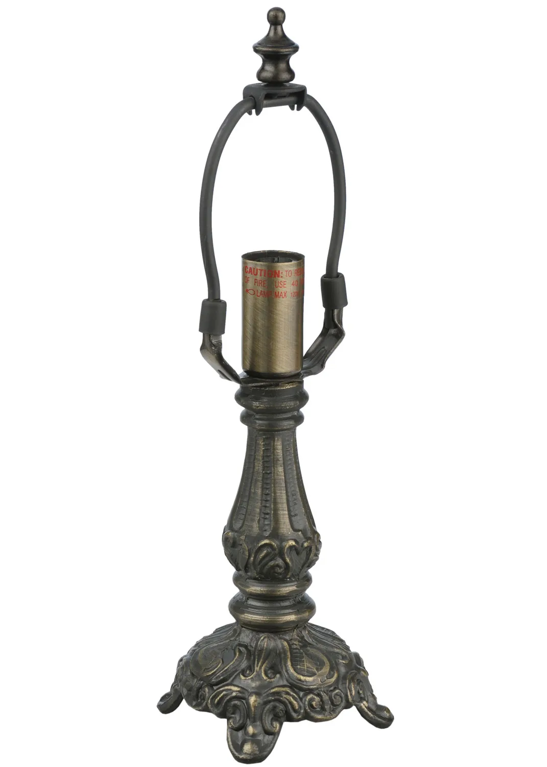 Mini Footed One Light Table Base in Mahogany Bronze