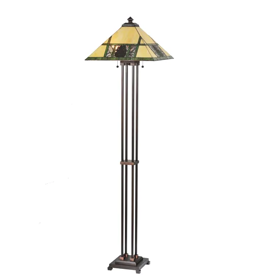 63" High Pinecone Ridge Floor Lamp