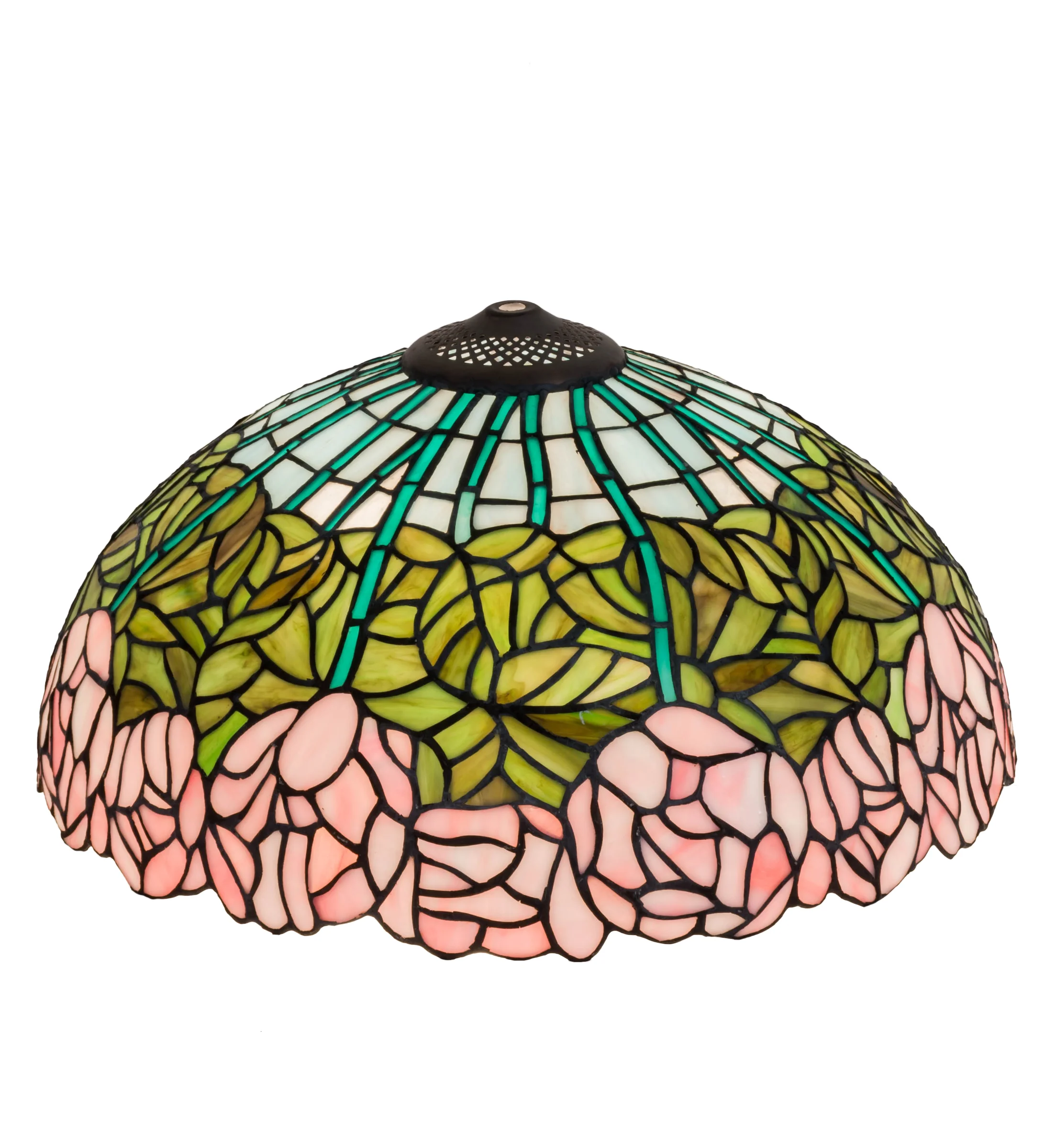 16" Wide Tiffany Cabbage Rose Shade
