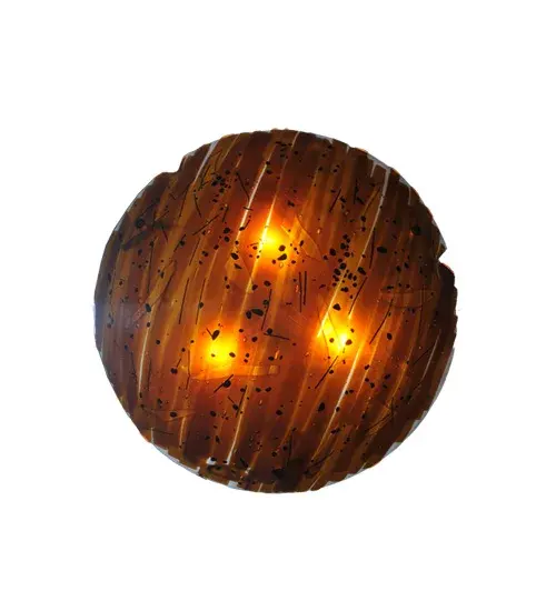 24"W Torta Fused Glass Inverted Pendant - Image 9