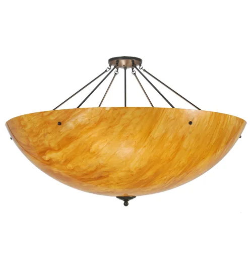 Madison Eight Light Semi-Flushmount in Timeless Bronze