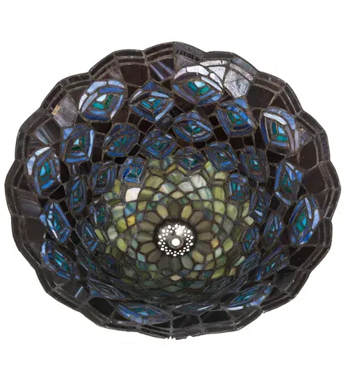The Tiffany Peacock Feather by Meyda Lighting - Image 3