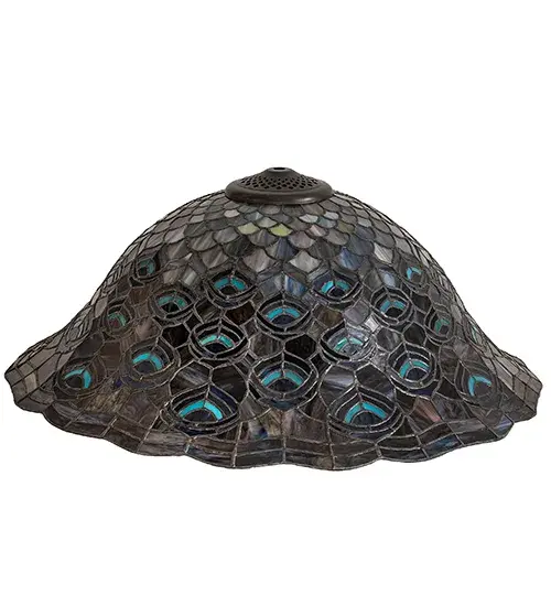 The Tiffany Peacock Feather by Meyda Lighting - Image 3