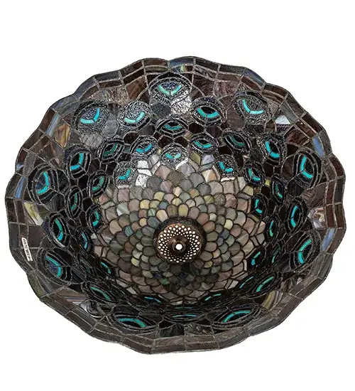 The Tiffany Peacock Feather by Meyda Lighting - Image 6