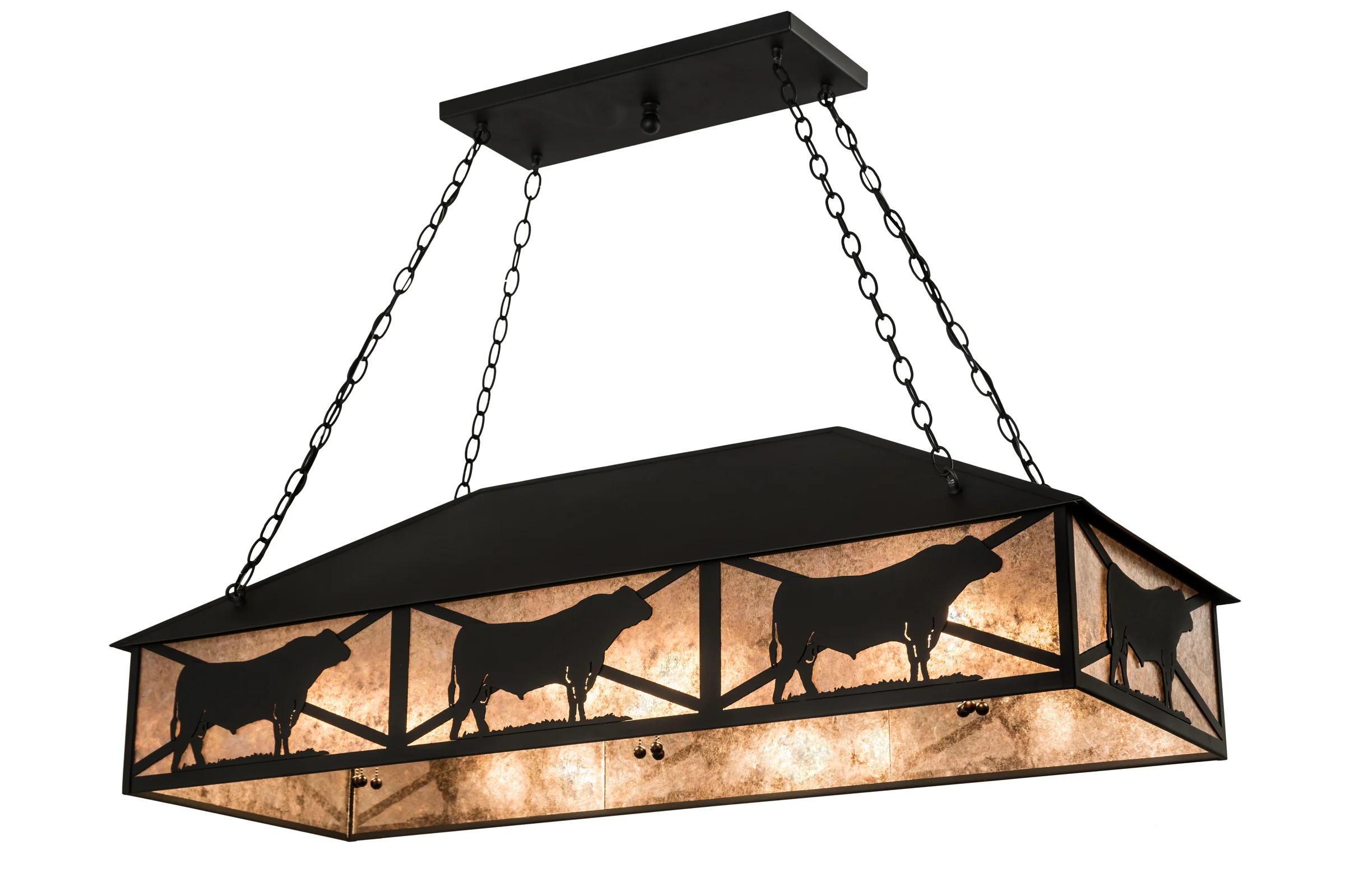 50"L Steer Oblong Pendant