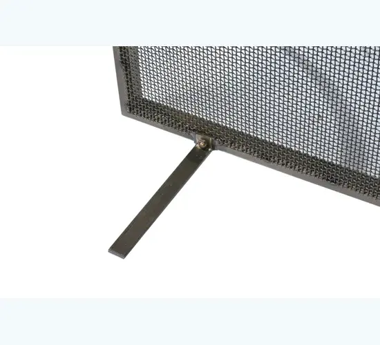 This simple understated firescreen was designed to highlight a working fireplace. The handsome Antique Copper finish and mesh add unique appeal. The firescreen is handcrafted in Meyda's manufacturing facility in Yorkville; New York. - alternate view