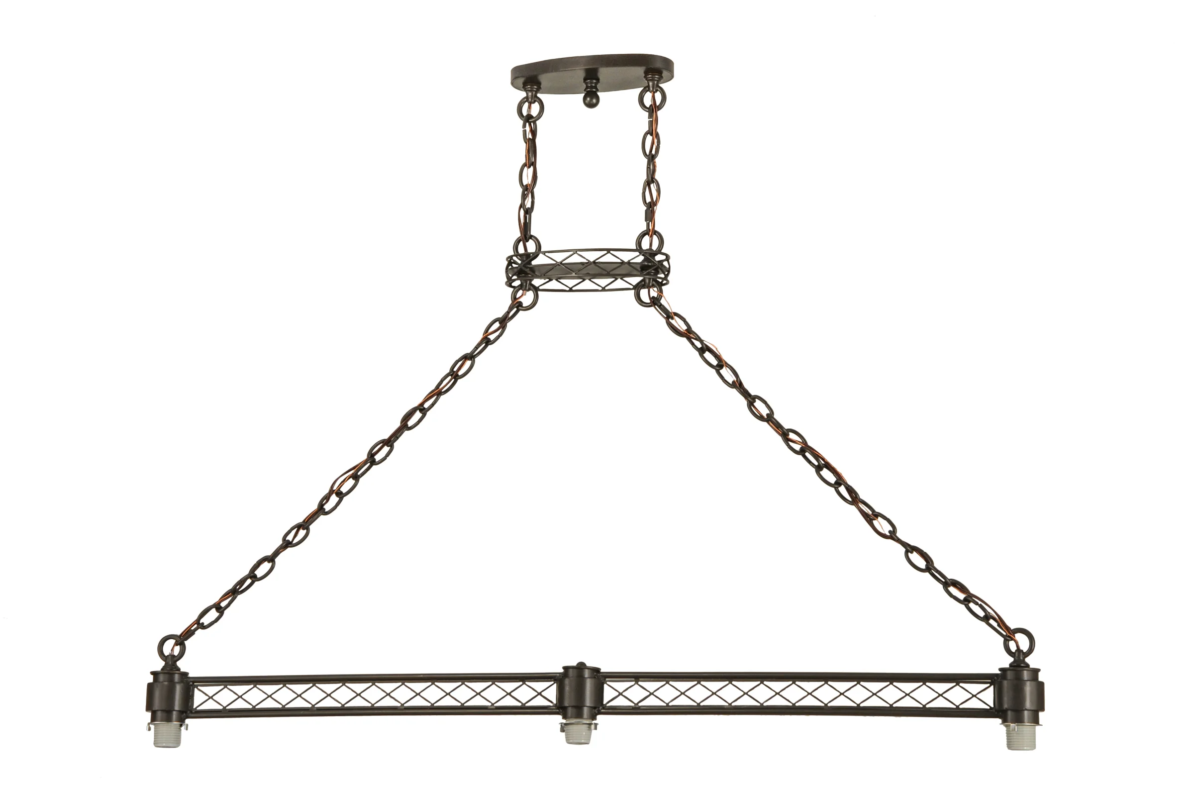 62" Long Topridge 3 LT Island Pendant Hardware