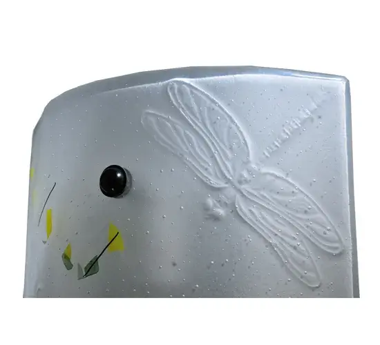 Every Meyda Tiffany item is a unique handcrafted work of art. Natural variations in the wide array of materials that we use to create each Meyda product make every item a masterpiece of its own. Photographs are a general representation of the product. Colors and designs will vary. Collection: Metro Fusion Finish: Bas Relief Texture Nickel Powdercoat Glass: Clear Frosted With Confetti Width: 10.00" Height: 15.00" Length: 3.75" Weight: 80.00 lb Extension from Wall: 3.75" Number of Bulbs: 1 Maximum Wattage: 60.00 W Bulb Type: T10 Bulb Base: E26 Material: Steel Country of Origin: USA Safety Listing: Dry Safety Rating: Damp - alternate view