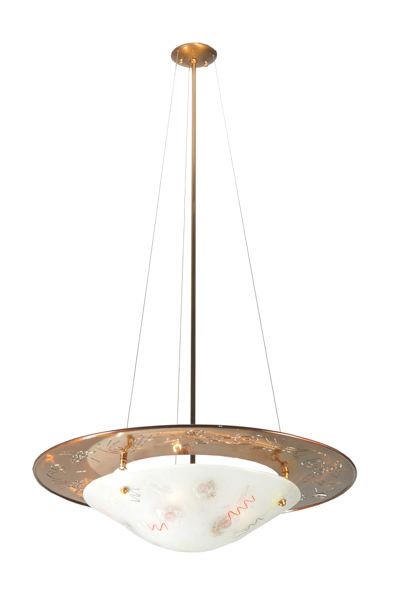 Metro Fusion 31"Pendant in Transparent Copper