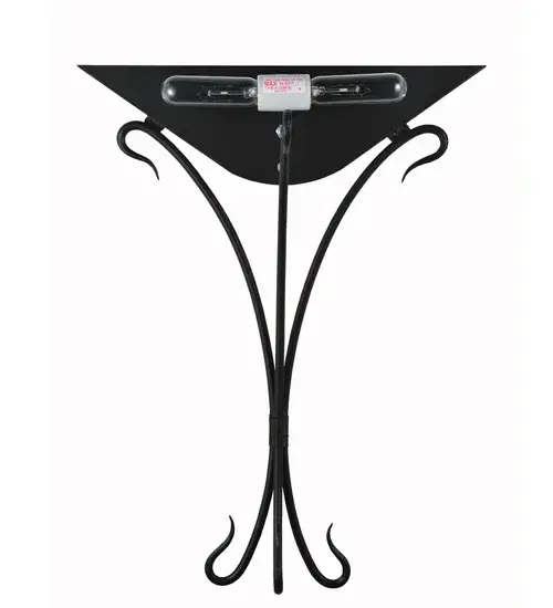 18" Wide Autumn Moon Fused Glass Wall Sconce - Image 2