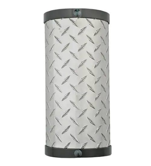 6"W Diamond Turbine Wall Sconce - Image 1