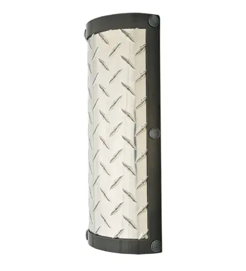 6"W Diamond Turbine Wall Sconce - Image 2