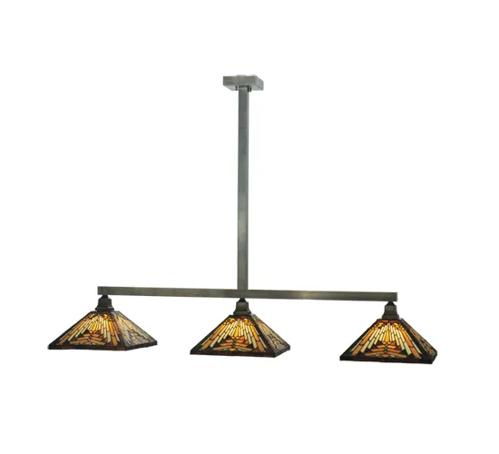 63"L Nuevo Mission 3 LT Island Pendant