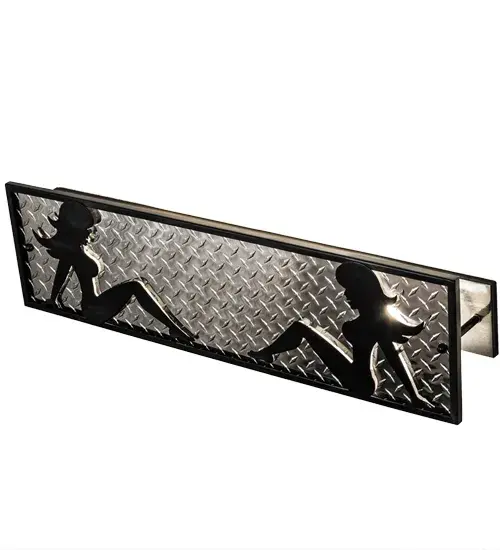 36"W Diamond Turbine Lady Vanity Light - Image 4