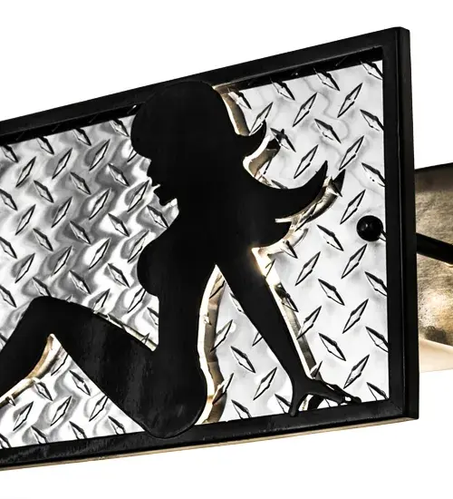 36"W Diamond Turbine Lady Vanity Light - Image 9