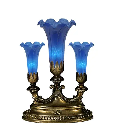 The Blue Tiffany Pond Lily by Meyda Lighting