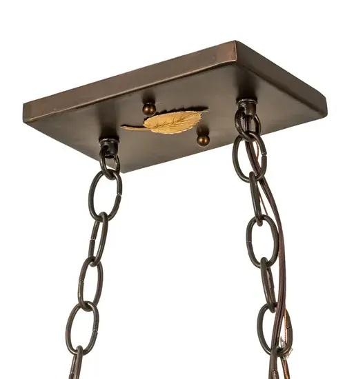 33" Long Fox Hunt Oblong Pendant - Image 10