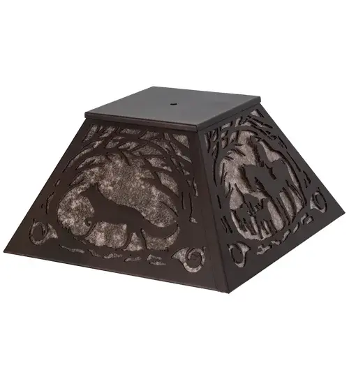 17"Sq Fox Hunt Shade - Image 2