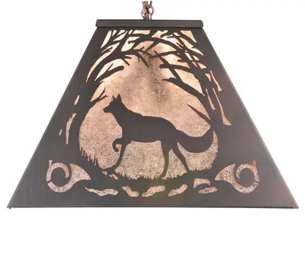 33" Long Fox Hunt Oblong Pendant - Image 6