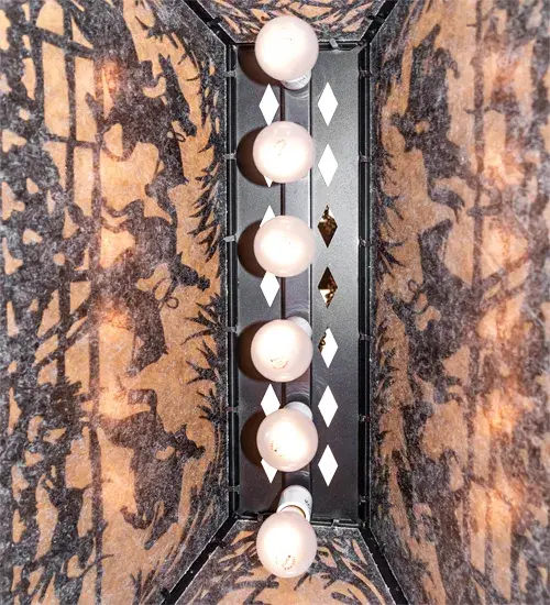 33" Long Fox Hunt Oblong Pendant - Image 7