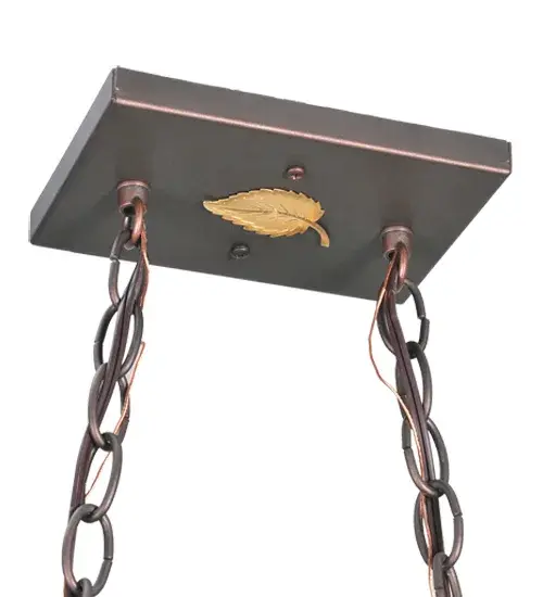 33" Long Fox Hunt Oblong Pendant - Image 10