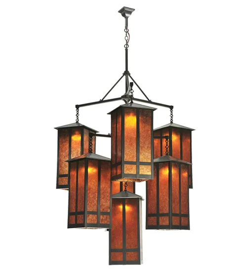 58"W Church Street 7 LT Chandelier