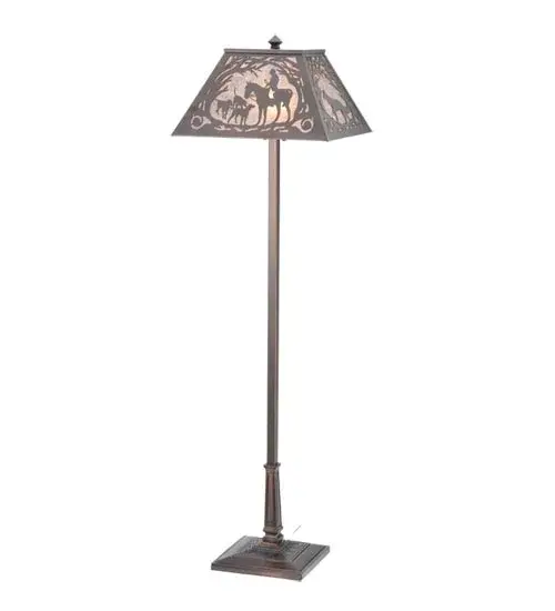 60" High Fox Hunt Floor Lamp - Image 4