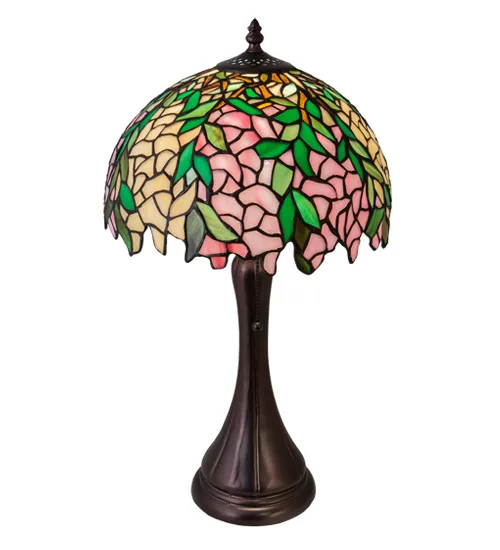 17.5" High Tiffany Laburnum Accent Lamp