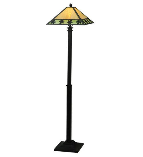 65"H Maple Leaf Floor Lamp