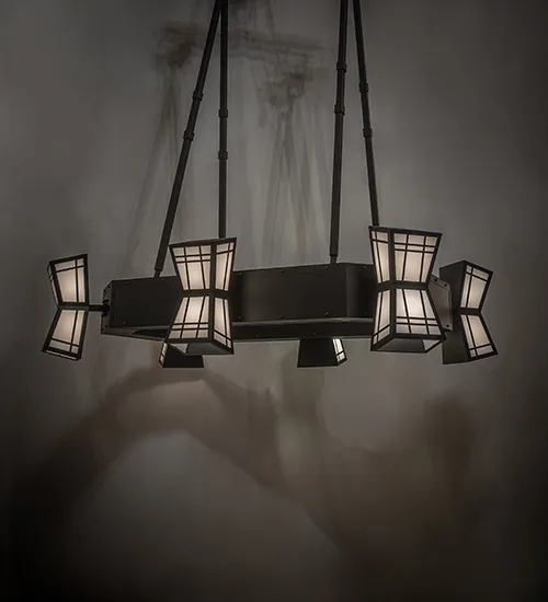 96"L Cortland 6 LT Oblong Chandelier