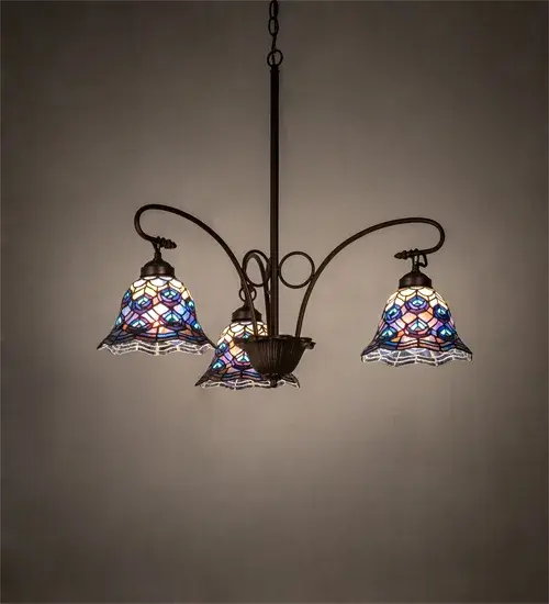 The Tiffany Peacock Feather by Meyda Lighting - Image 1