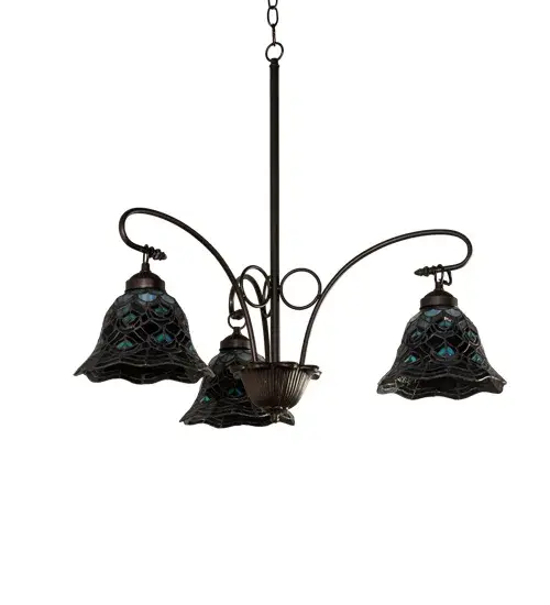 The Tiffany Peacock Feather by Meyda Lighting - Image 3