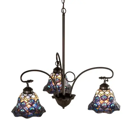 The Tiffany Peacock Feather by Meyda Lighting - Image 4