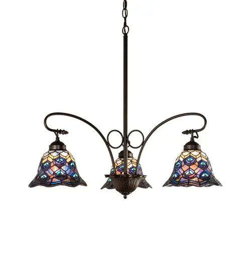 The Tiffany Peacock Feather by Meyda Lighting - Image 5
