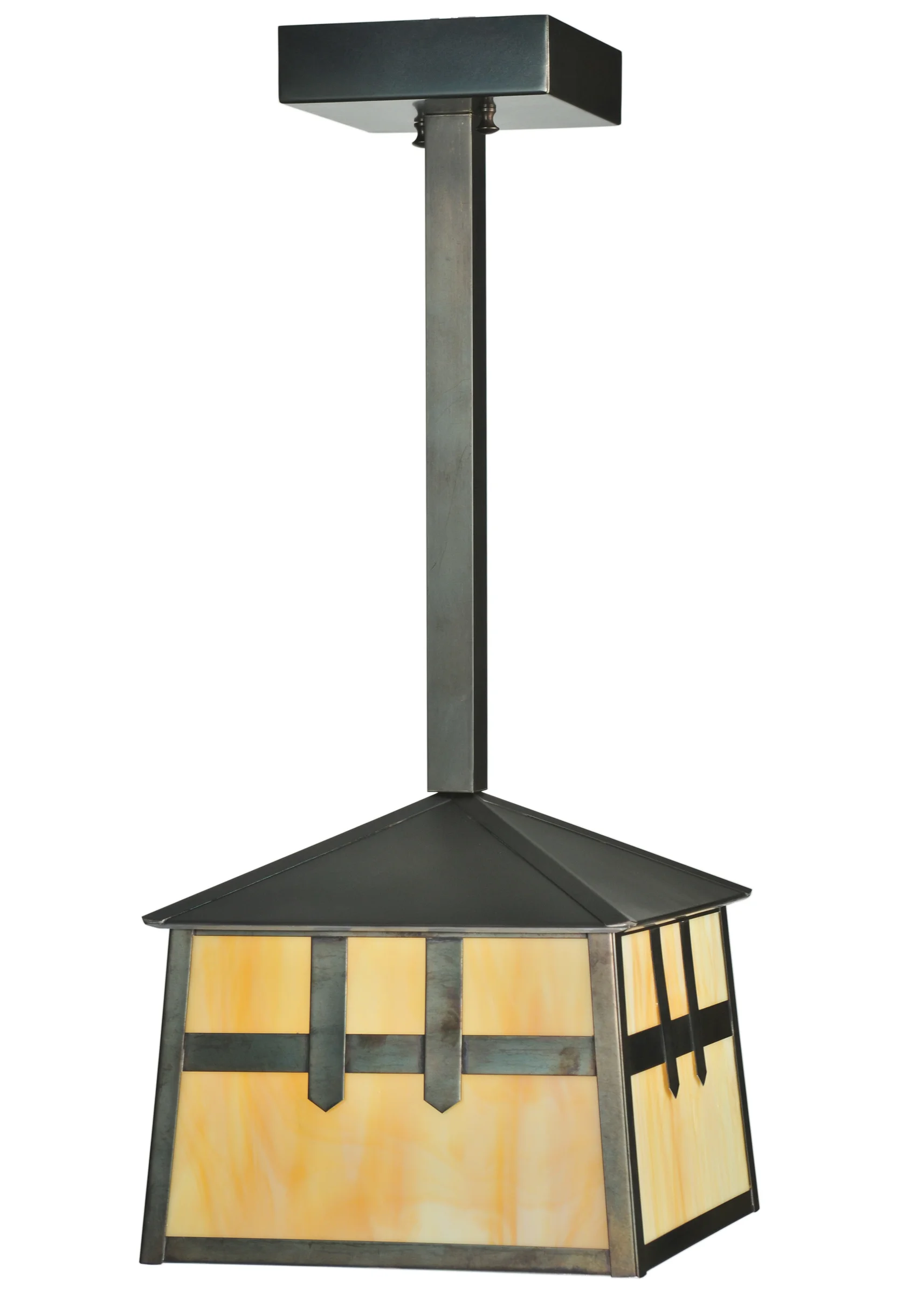 10: Square Stillwater Double Cross Mission Mini Pendant