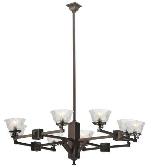 Revival Eight Light Chandelier in Custom
