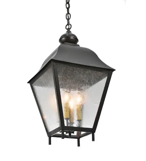 14" Square Boston Lantern Pendant - Image 3