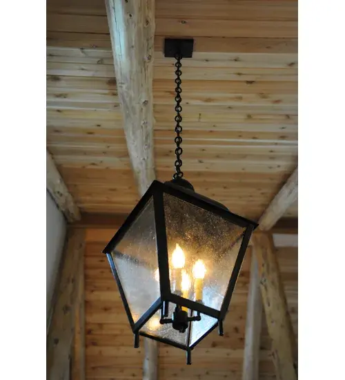 14" Square Boston Lantern Pendant - Image 9