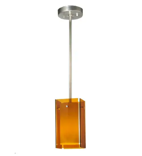 Every Meyda Tiffany item is a unique handcrafted work of art. Natural variations in the wide array of materials that we use to create each Meyda product make every item a masterpiece of its own. Photographs are a general representation of the product. Colors and designs will vary. Collection: Metro Finish: Brushed Nickel Glass: Medium Amber White Cylinder Notes: Custom Crafted In Yorkville, New York Please Allow 50 Days Width: 6.00" Height: 27.00" Length: 5.00" Weight: 5.00 lb Number of Bulbs: 1 Maximum Wattage: 60.00 W Bulb Type: T10 Bulb Base: E26 Material: Steel Country of Origin: USA Safety Listing: Damp Safety Rating: Damp