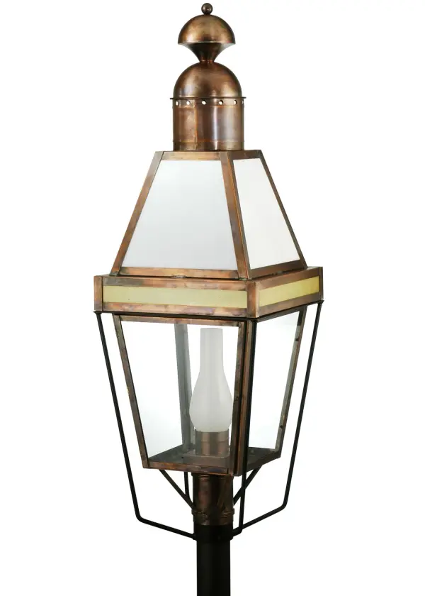 Every Meyda Tiffany item is a unique handcrafted work of art. Natural variations in the wide array of materials that we use to create each Meyda product make every item a masterpiece of its own. Photographs are a general representation of the product. Colors and designs will vary. Collection: Hancock Finish: Antique Copper Glass: Crystal Idalight Notes: Custom Crafted In Yorkville, New York Please Allow 30 Days Width: 22.00" Height: 46.00" Length: 15.00" Weight: 31.00 lb Number of Bulbs: 1 Maximum Wattage: 150.00 W Bulb Type: ED17 Bulb Base: E26 Material: Steel Country of Origin: USA Safety Listing: Damp Safety Rating: Wet