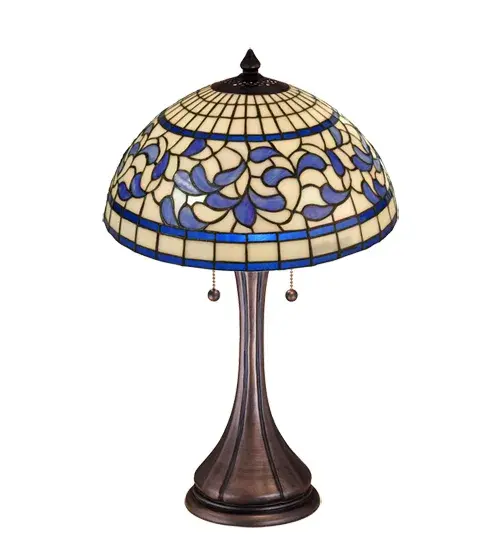 23"H Tiffany Turning Leaf Table Lamp
